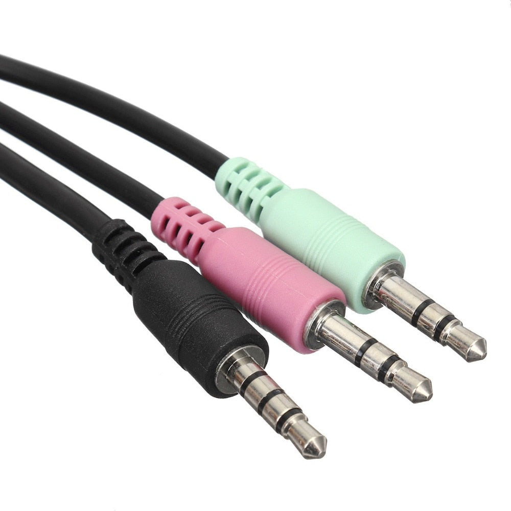 Computer Sound Card Adapter Mobile Phone Connector
