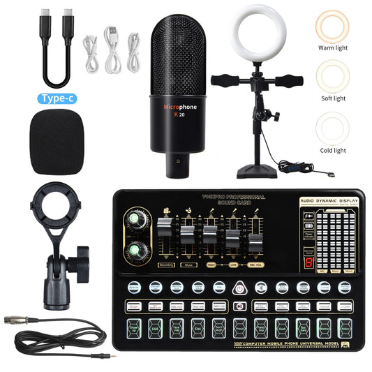 Bm800 Sound Card Set Microphone Stand Cell Phone Sound Card Set